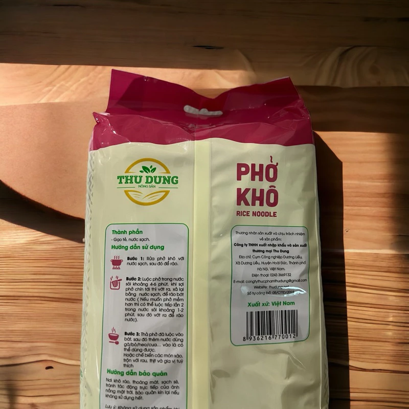 Phở Khô Ăn Liền Thu Dung 500g 4