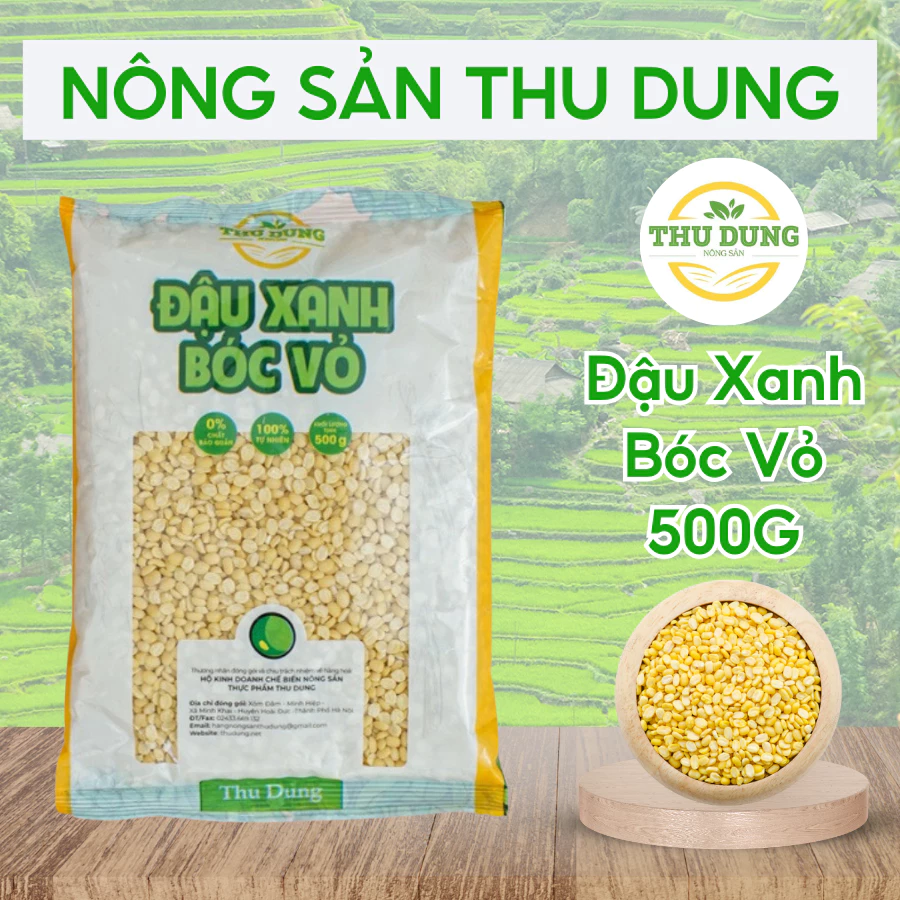 Đậu Xanh Bóc Vỏ Thu Dung 500g 2