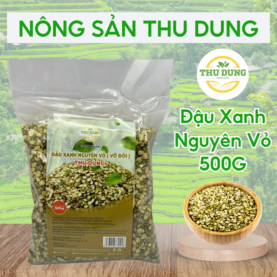 Đậu Xanh Nguyên Vỏ Thu Dung 500g 2