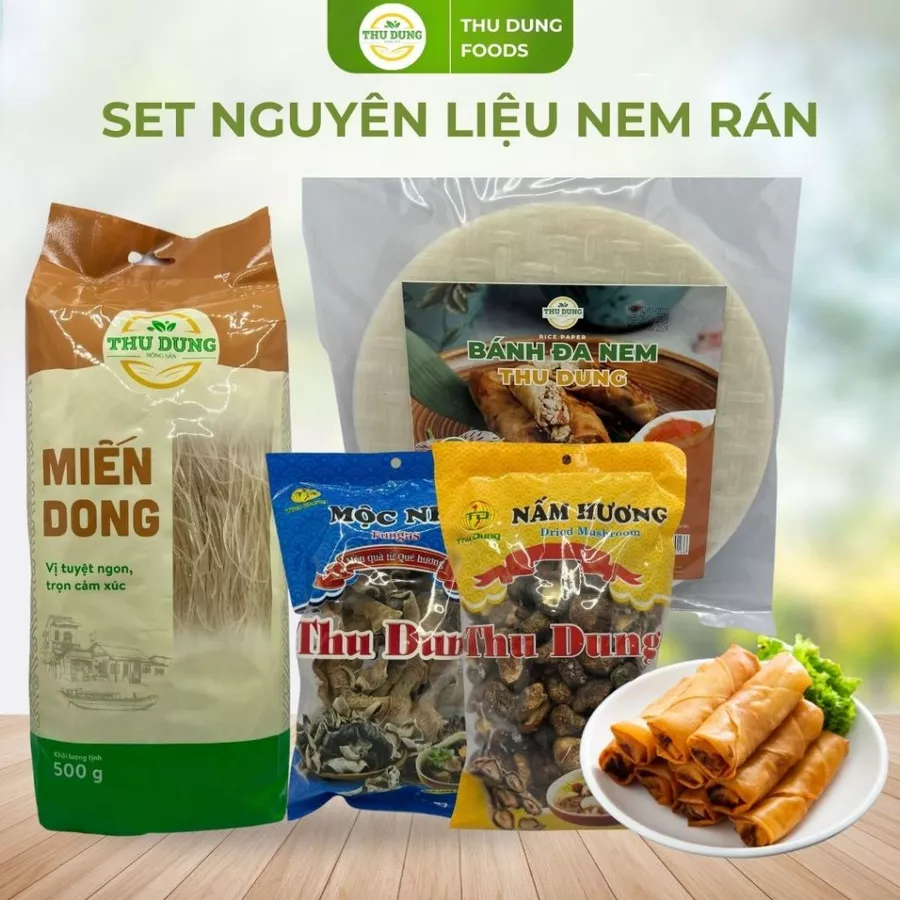 Set Nguyên Liệu Làm 40 Đến 50 Bánh Đa Nem, Chả Nem, Chả Ram Thơm Ngon Dễ Làm Thu Dung Food